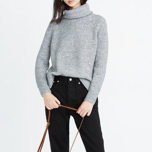 Madewell | Donegal Mercer Turtleneck Sweater Gray